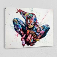 graffiti art of spiderman paintings print on canvas art posters and prints marvel street art pictures home wall decora cuadros