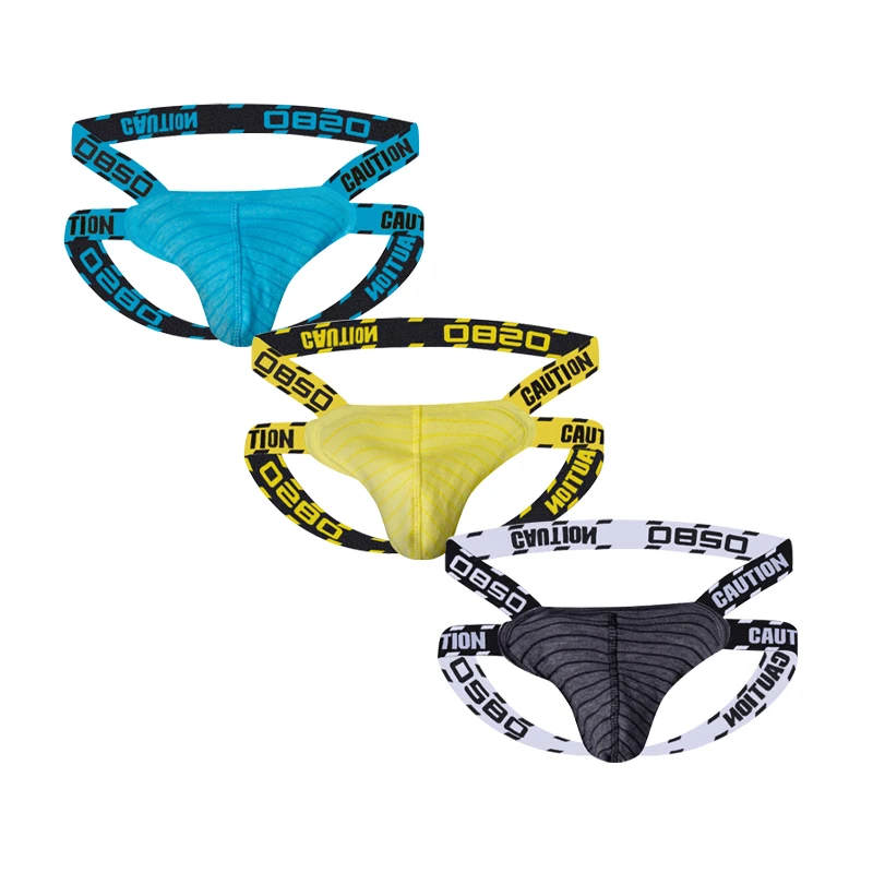 

3 PCS/LOT Men Thong Underwear Set Men's Jockstrap Gay Thongs Bikini Sexy Lingerie Cotton Man Panties Soft Free Shipping Dropship