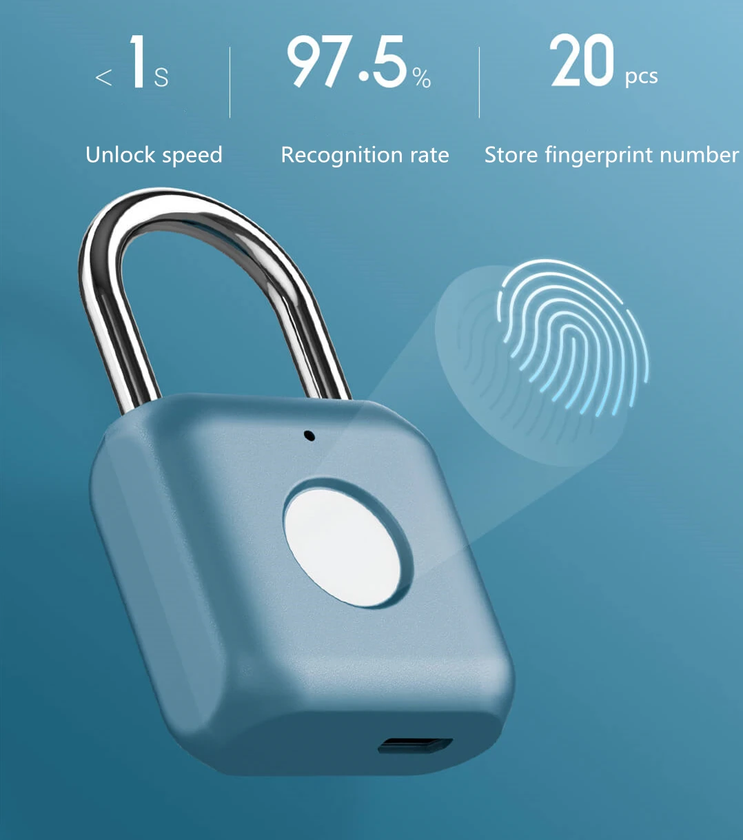 Xiaomi умный замок отпечатков пальцев Kitty Touch Открытый USB Водонепроницаемый Электронный замок с отпечатком пальца Противоугонный багажный Чехол безопасности