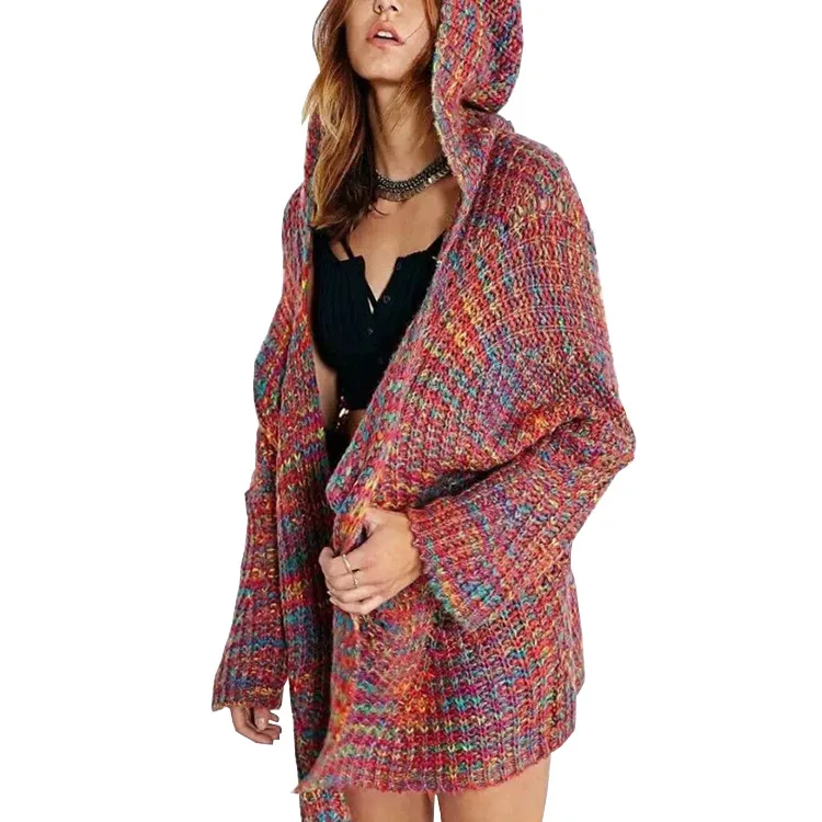 Sweater women cardigan 2019 hooded casual autumn and winter loose large size hot sell clothes vestidos MMY76015 |