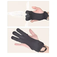 1pcs m archery finger guard 3 finger guard superfiber black for compound recurve bow outdoor shooting hunting