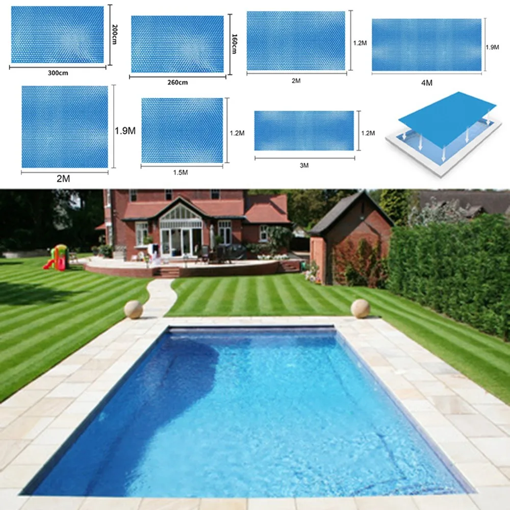 

Swimming Pool Cover Protector Foot Above Ground Protection Tub Dust Bubble Films Rectangular Solar Summer Waterproof Tub Dust