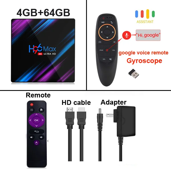4G 64G G10S H96 MAX Smart Android 9,0 tv Box 4 ГБ ОЗУ 32 Гб 64 Гб Rockchip RK3318 4K USB3.0 2,4G 5G Wifi Bluetooth телеприставка - Цвет: 4G 64G G10S