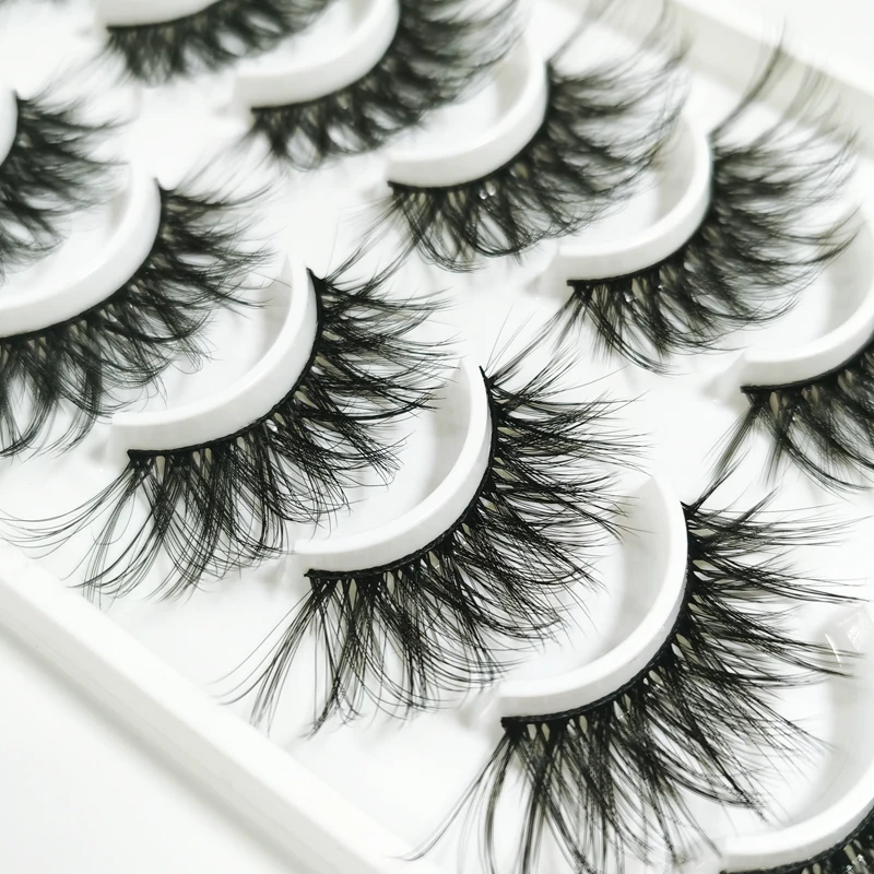 

10 пар Накладные 3D Искусственные норковые ресницы пушистые мягкие объемные натуральные Длинные Накладные ресницы Многоразовые ресницы для ...