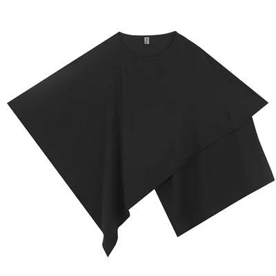 Женская Асимметричная футболка белая большого размера с круглым вырезом и