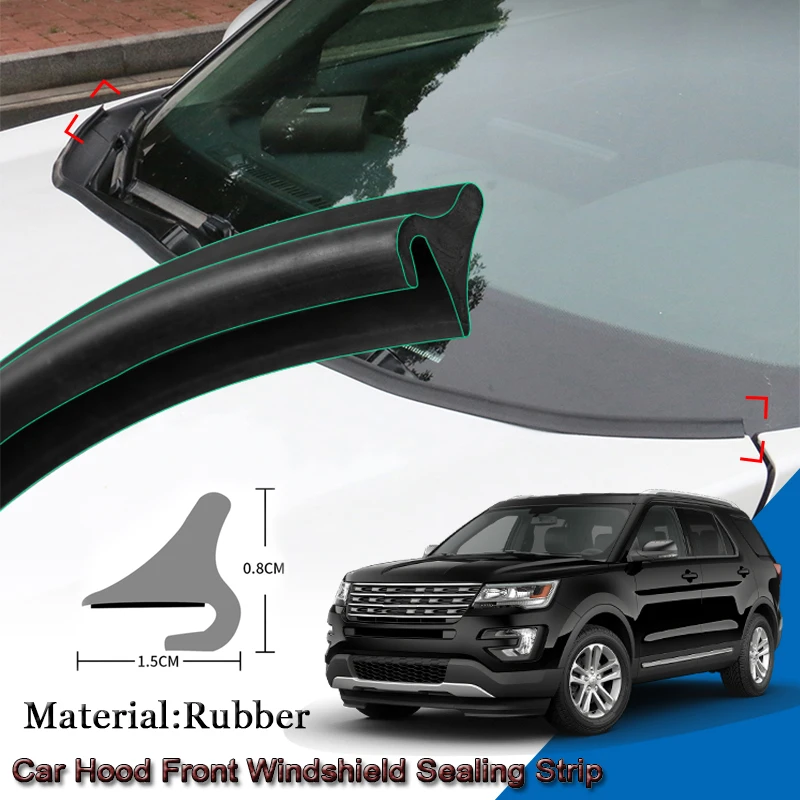 

DIY Car Seal Strip Windshied Spoiler Filler Protect Edge Weatherstrip Strips Sticker Car Accessories For Ford Explorer 2013-2021