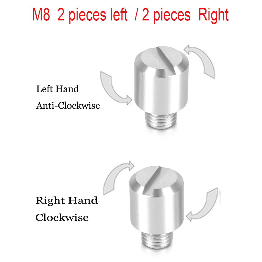 Left Right-Hand Threaded Mirror Hole Plug Screw Bolts For KAWASAKI Z1000 Z1000SX Z 1000 SX ER6N YAMAHA TMAX 530 DX TMAX530 | Автомобили и