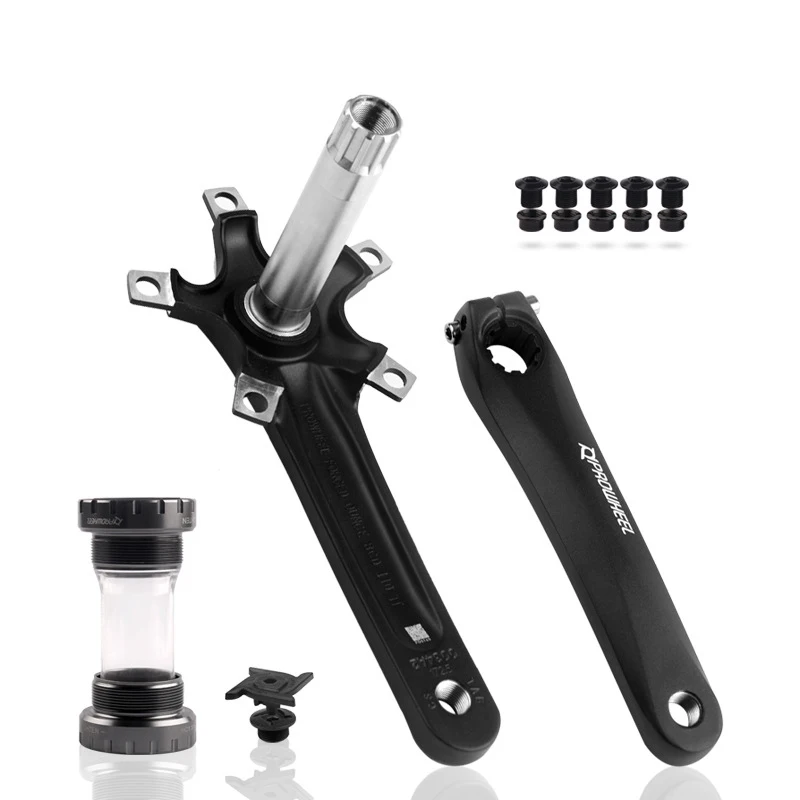 Road Crankset 170/172.5MM 130 BCD Narrow Wide Chainring 50/52/54/56/58/60T With bottom Bracket BB Aluminum alloy Cranks | Спорт и