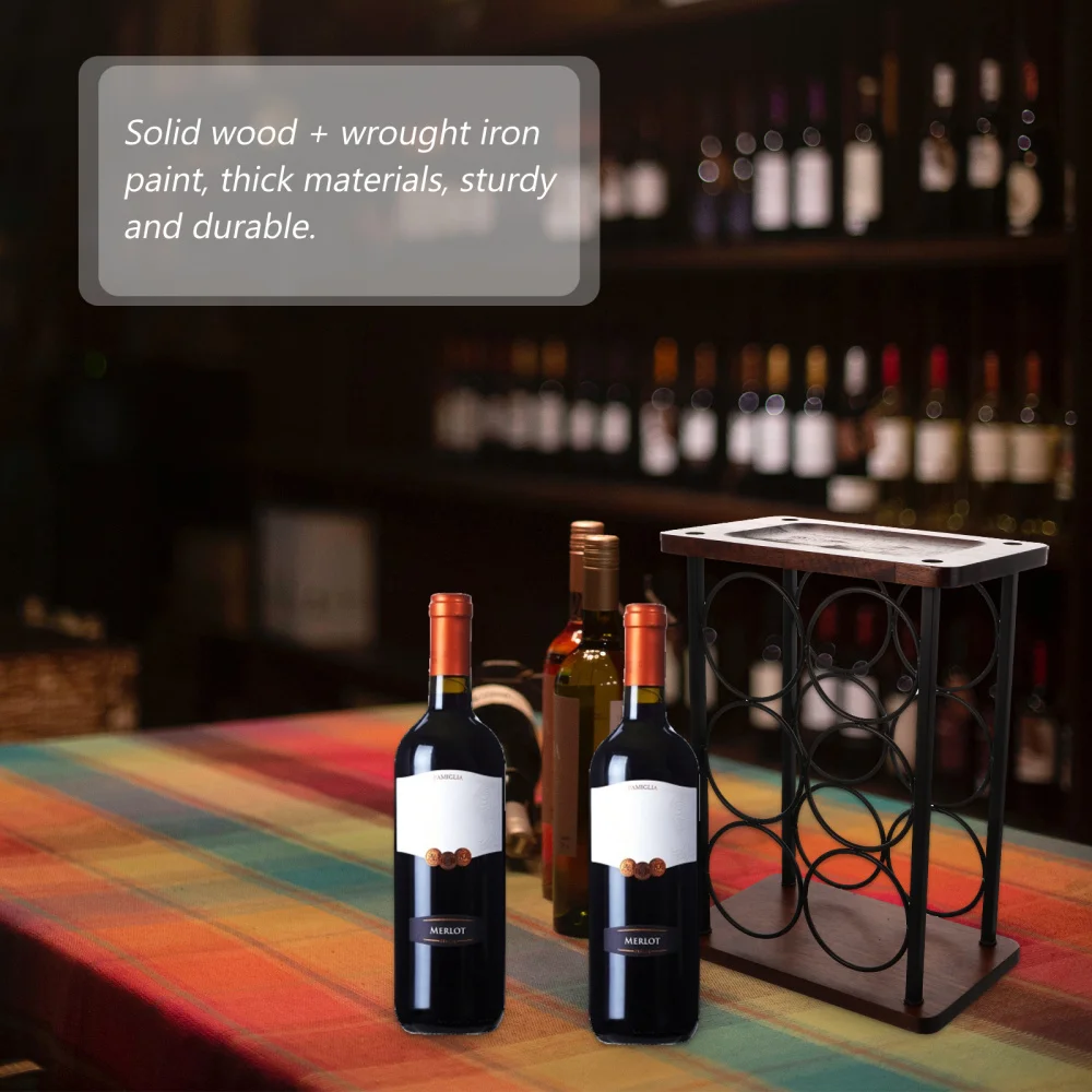 

1Pc Household Champagne Display Rack Red Rack Delicate Storage Rack