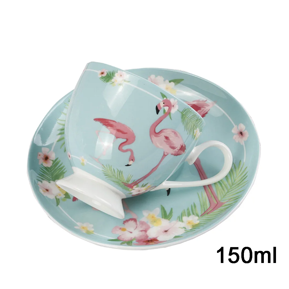 

Bone China Coffee Cup Sets Colorful Flower Ceramic Tea Cups And Saucers British Office Teacup Porcelain Nice Gift