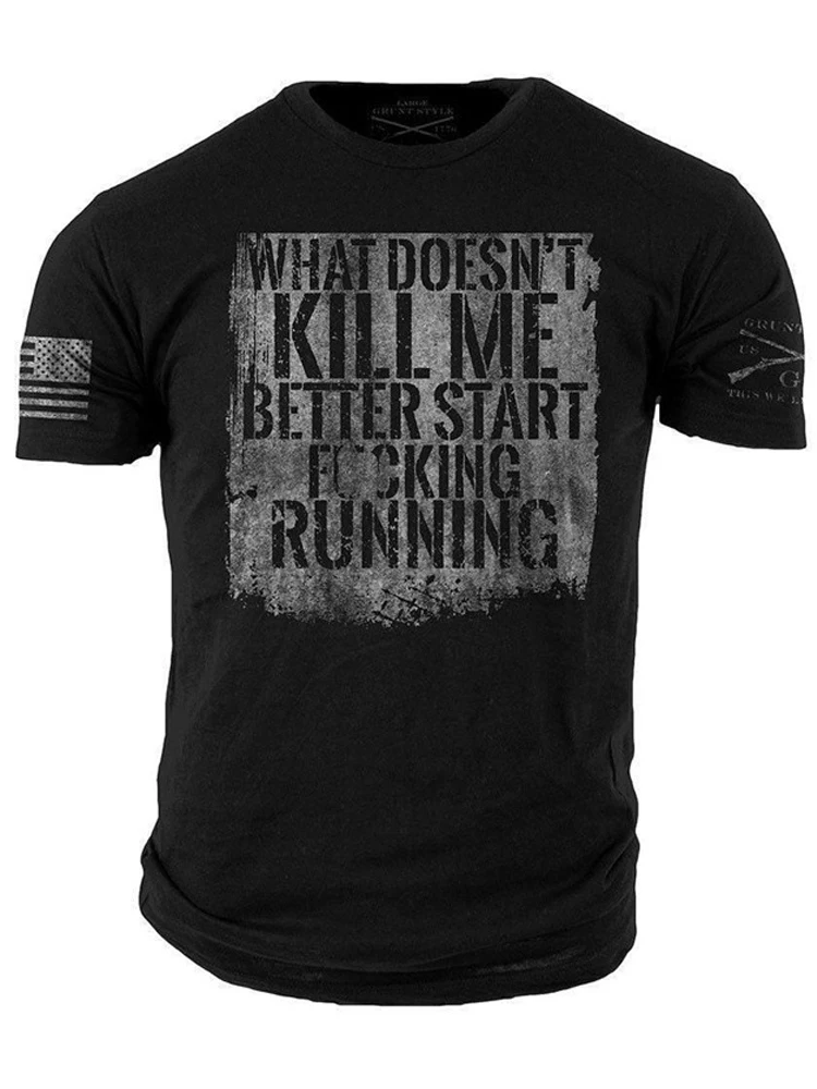 

Мужская одежда, модная футболка с круглым вырезом, уличная летняя футболка с коротким рукавом и буквенным принтом, мужские повседневные сво...