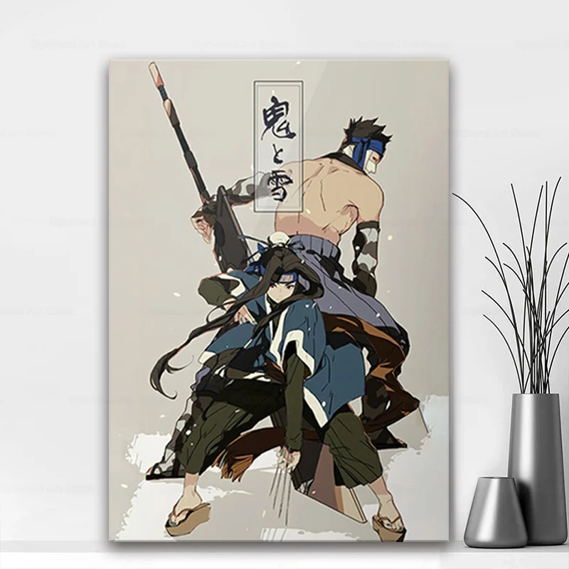 fanart haku and zabuza anime canvas painting decor wall art pictures bedroom study home living room decoration prints poste | Дом и сад