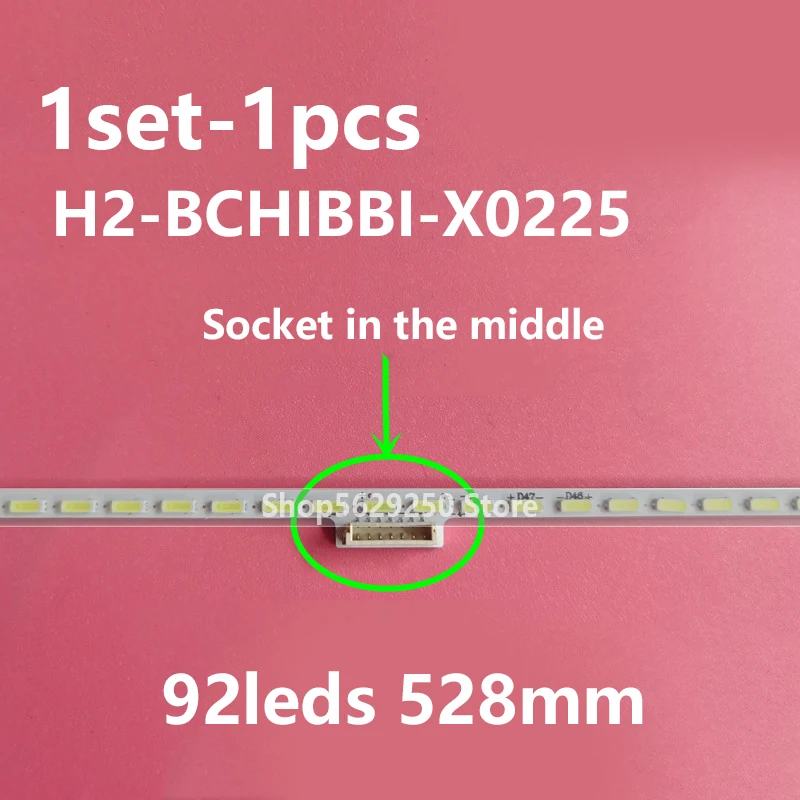 

new 1pcs=92leds 528mm LED Backligjht strip for L43M3-AA H2-BCHIBBI-X0225 MI012A-3014 Light bar screen MI43TV(T11)