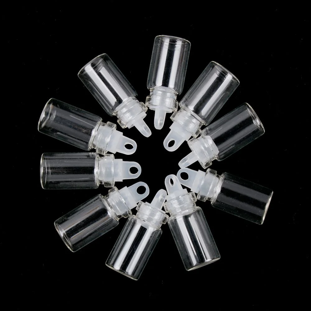 10 шт 1 мл маленькие пустые прозрачные Стекло желая дрейфующая бутылка бутылки