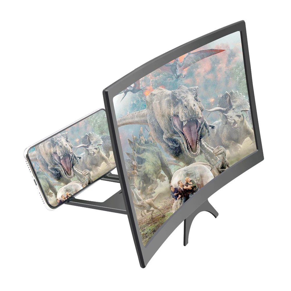 3D Screen Amplifier 12 Inch Mobile Phone Magnifier Video for Smartphone Stand Eyes Protection Holder | Инструменты