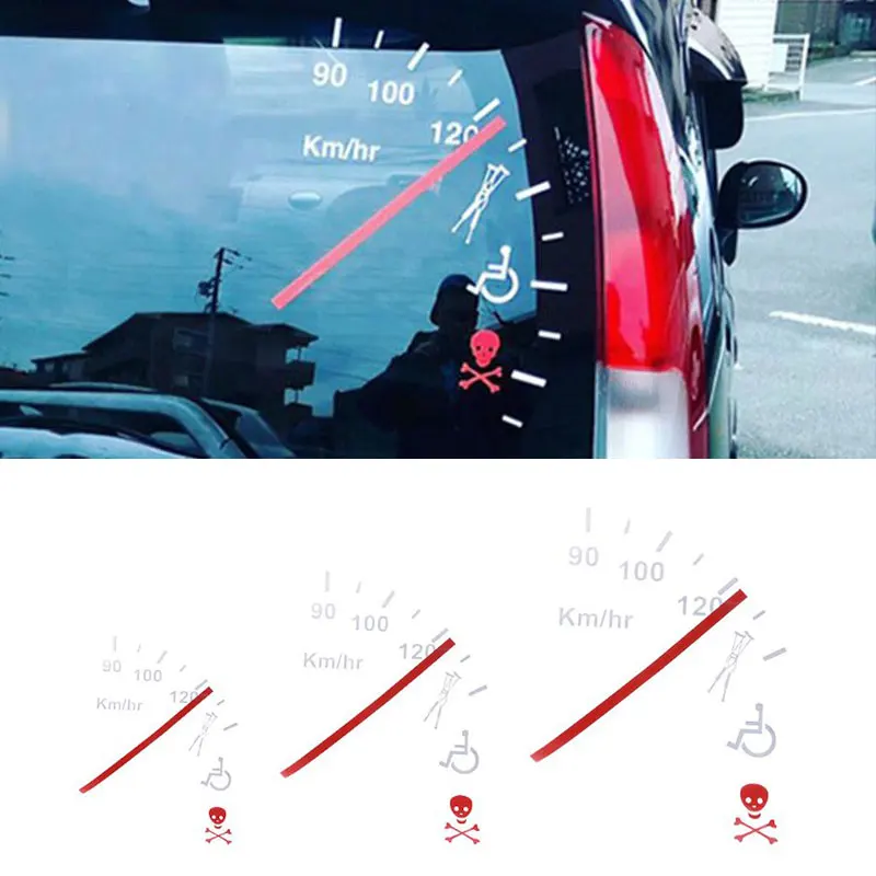 Скоростной безопасный предупреждающий Забавный кластер спидометра наклейка для