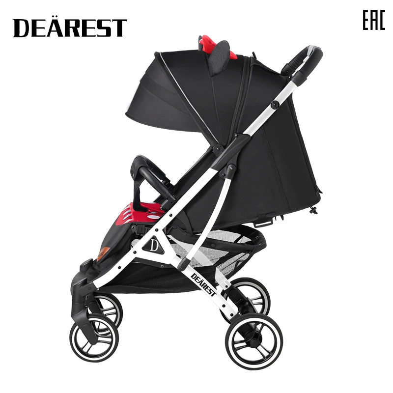 

Deareat 819 New High Landscape Stroller Can Sit Or Lie Super Lightweight Folding Hand Truck Four-Wheel Suspension Four Seasons