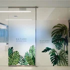 Стеклянная пленка заказного размера статическая липкая растительная Цветочная узор частная пленка Прямая поставка цветная виниловая Тонировочная пленка 80x120 см