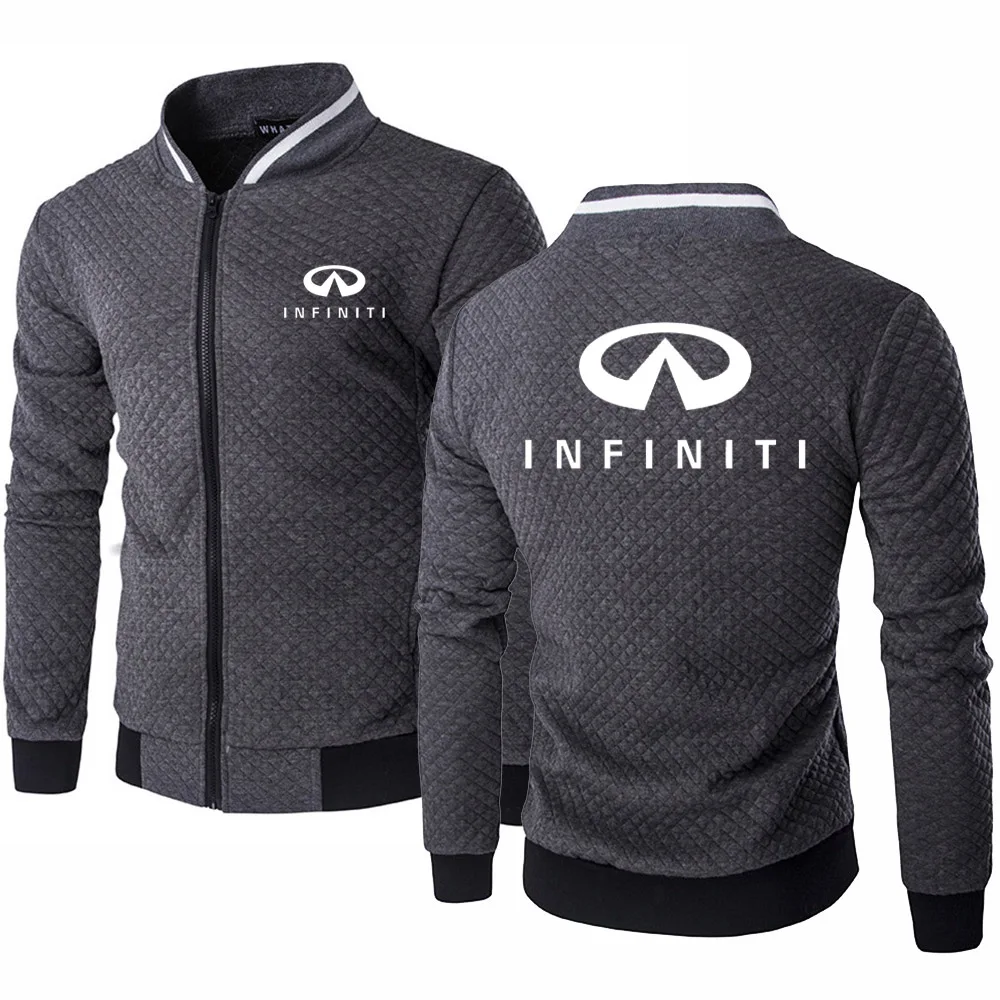 

Spring Autumn Jacquard Men's Sweatshirt Infiniti Car Logo Printing Casual Cotton Men's Sport Jacket High Quality Men Jackets