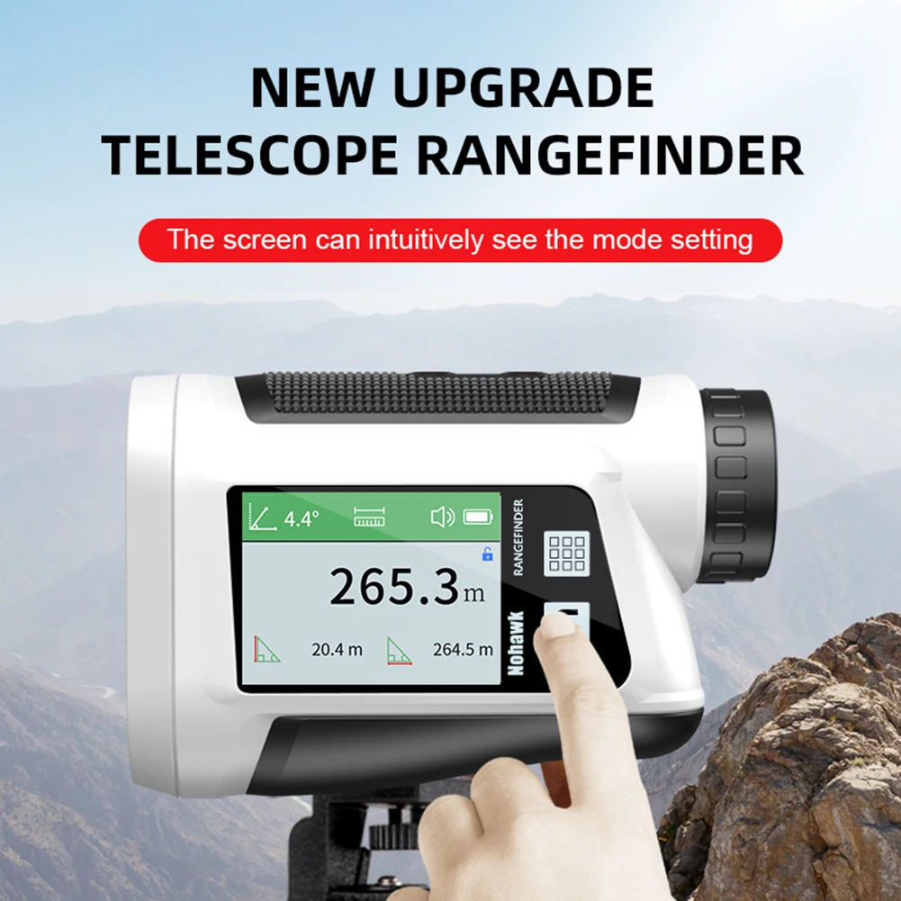 

600M Laser Rangefinder Monocular Telescope Golf Hunting Range Finder Distance Meter with Slope Correction Flag Lock Rangefinder