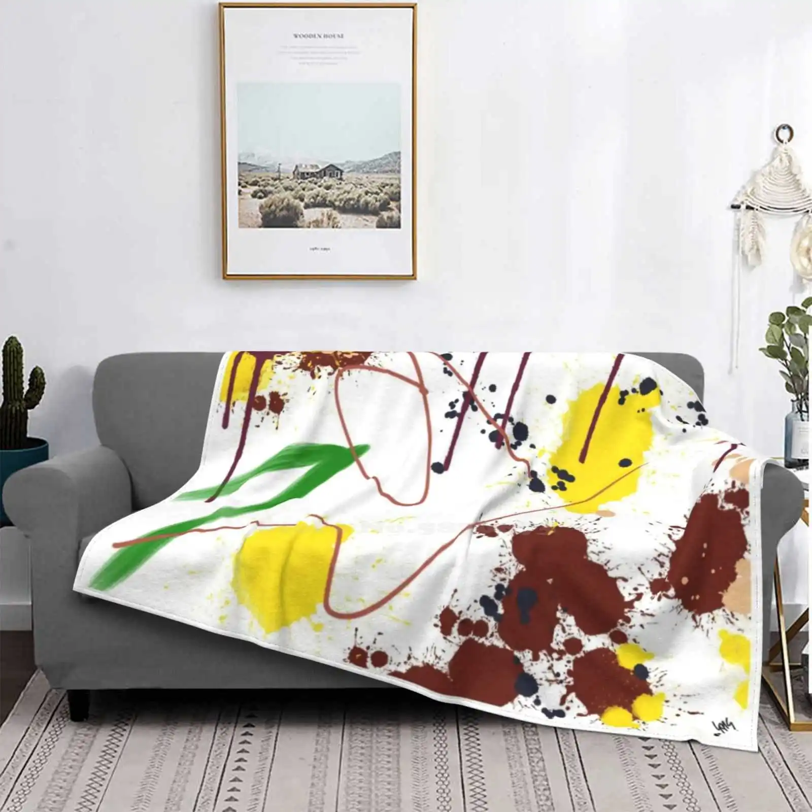 

Untitled Super Warm Soft Blankets Throw On Sofa/Bed/Travel Abstract