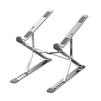 portable aluminum laptop stand foldable notebook stand double layer height adjustable laptop holder support for macbook bracket