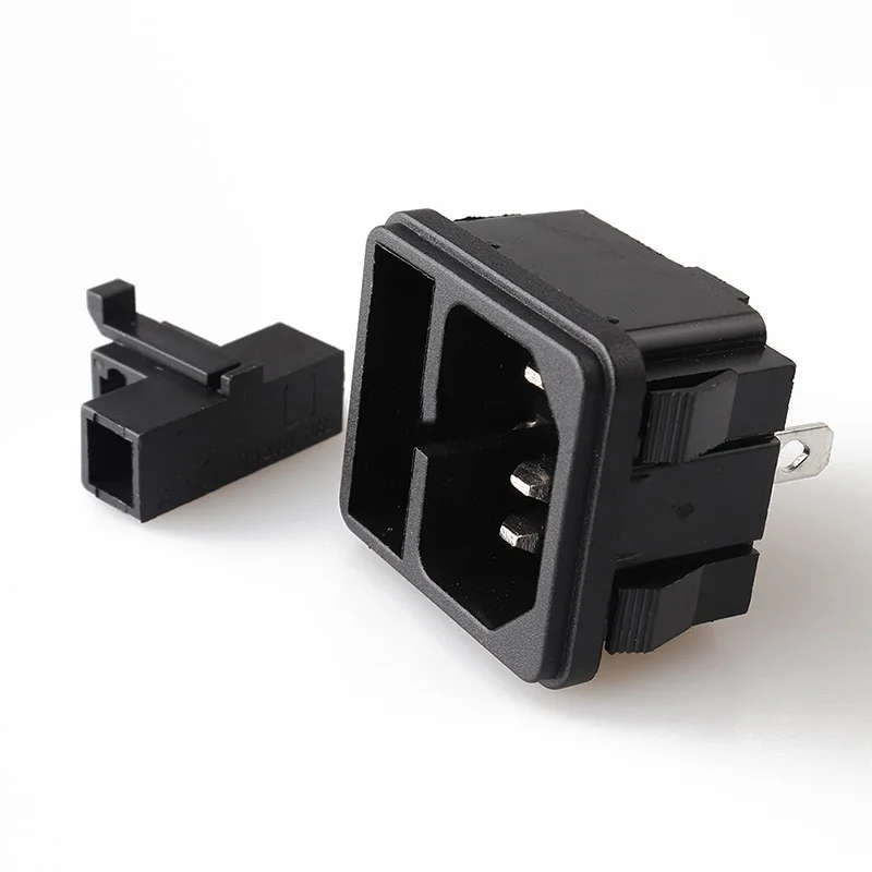 LZ-14-F2-3PB IEC AC Power Socket Hot Selling for Trading Retail Wholesale Inlets 6.3mm Pin 5A Fuse C13 |