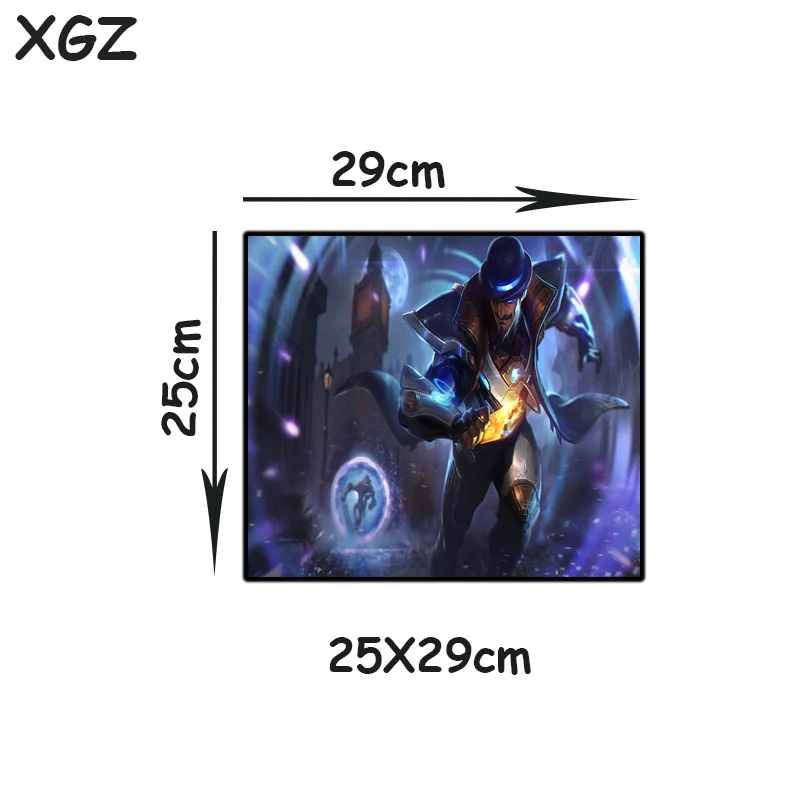 

XGZ Customized Large Gaming Mouse Pad Black Exquisite Lock Edge Anime Card Magician Computer Keyboard Table Mat Non-slip Coaster