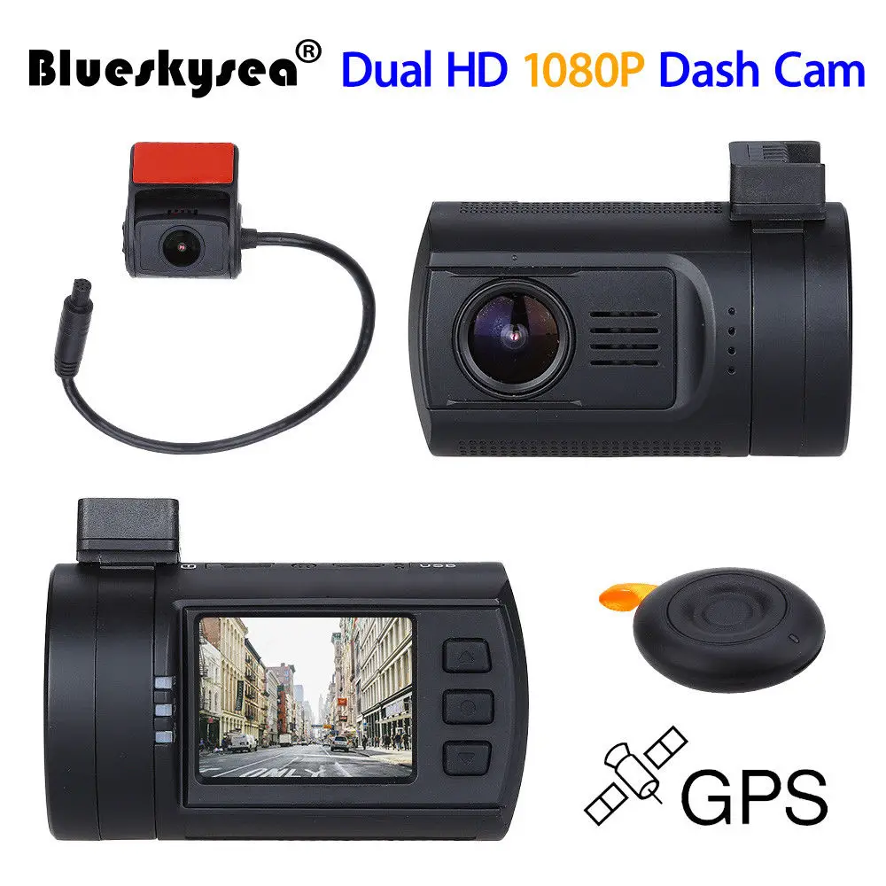 Blueskysea Mini 0906 1080P двойной объектив Автомобильный видеорегистратор супер конденсатор Автомобильный видеорегистратор gps CPL жесткий провод опция а также мини 0806