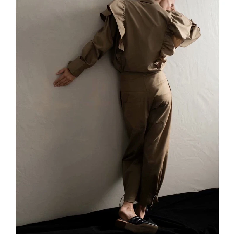 Женская рубашка с отложным воротником PUWD новинка 2019| |