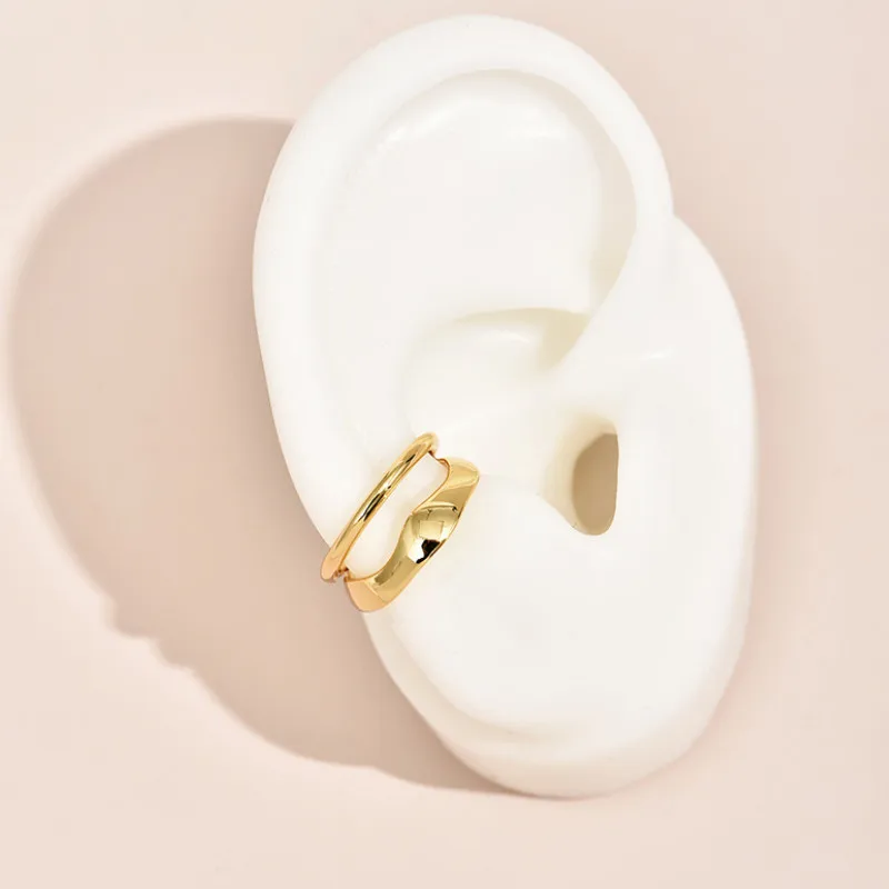 

Simple Temperament Gold Color Hoop Earrings Jewelry Accessories 2021