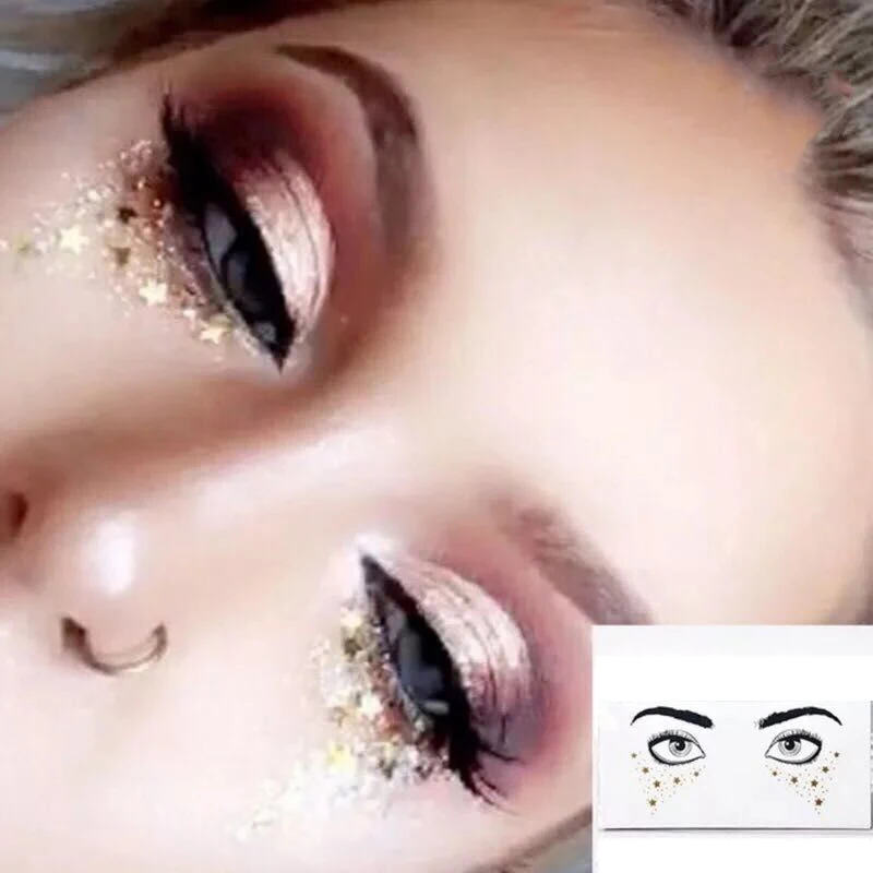 Золотая временная тату наклейка стразы поддельные наклейки блестящие веснушки