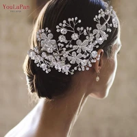 youlapan hp273 wedding hair accessories forhead hairbands elegant bride crystal headbands rhinestone bridal crowns tiara