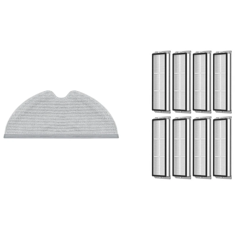 

2 комплекта аксессуаров для пылесоса: 1 набор ткани для мытья и 1 набор Hepa-фильтров, Сменные Наборы