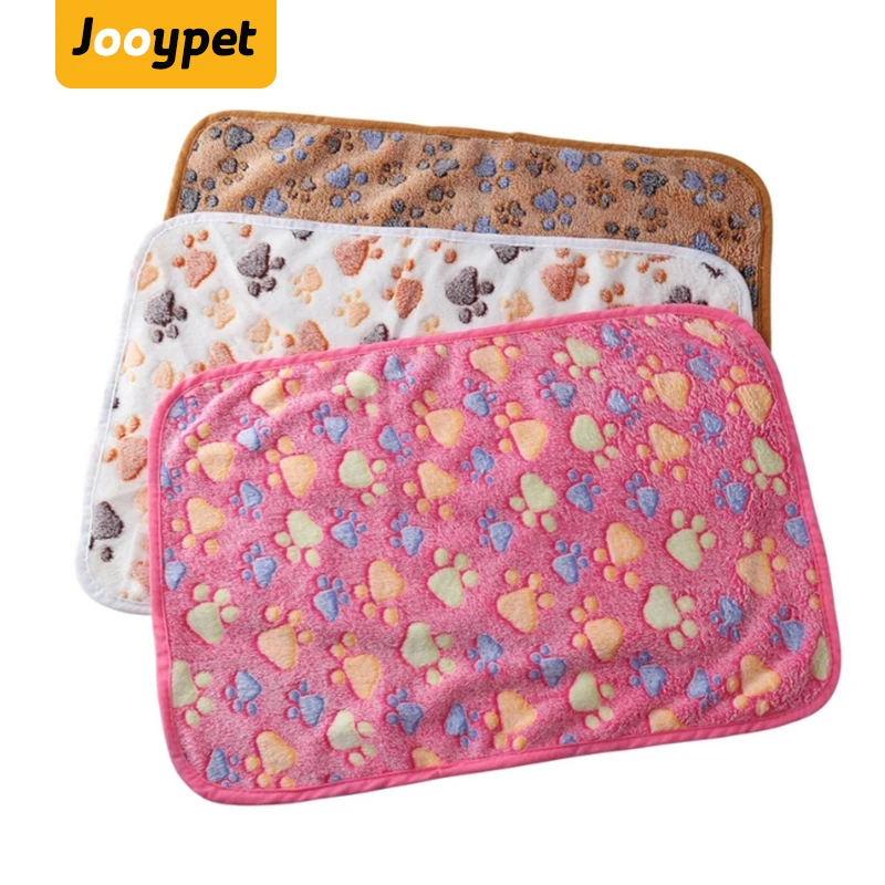 JOOYPET собака кошка кровать коврик для ног с принтом мягкий теплый спальный матрас