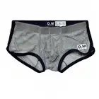 Нижнее белье в сеточку D.M, сексуальные прозрачные трусы-плавки для геев, сетчатые трусы-боксеры трусы с короткой подкладкой