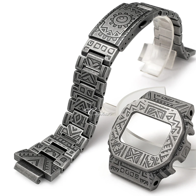 

Metal Watch Band Strap Bracelet For Casio G-Shock DW5600 DW-5610 Bezel Frame GW-M5610 GWM5600 DW5600E Watchband Steel Case Shell