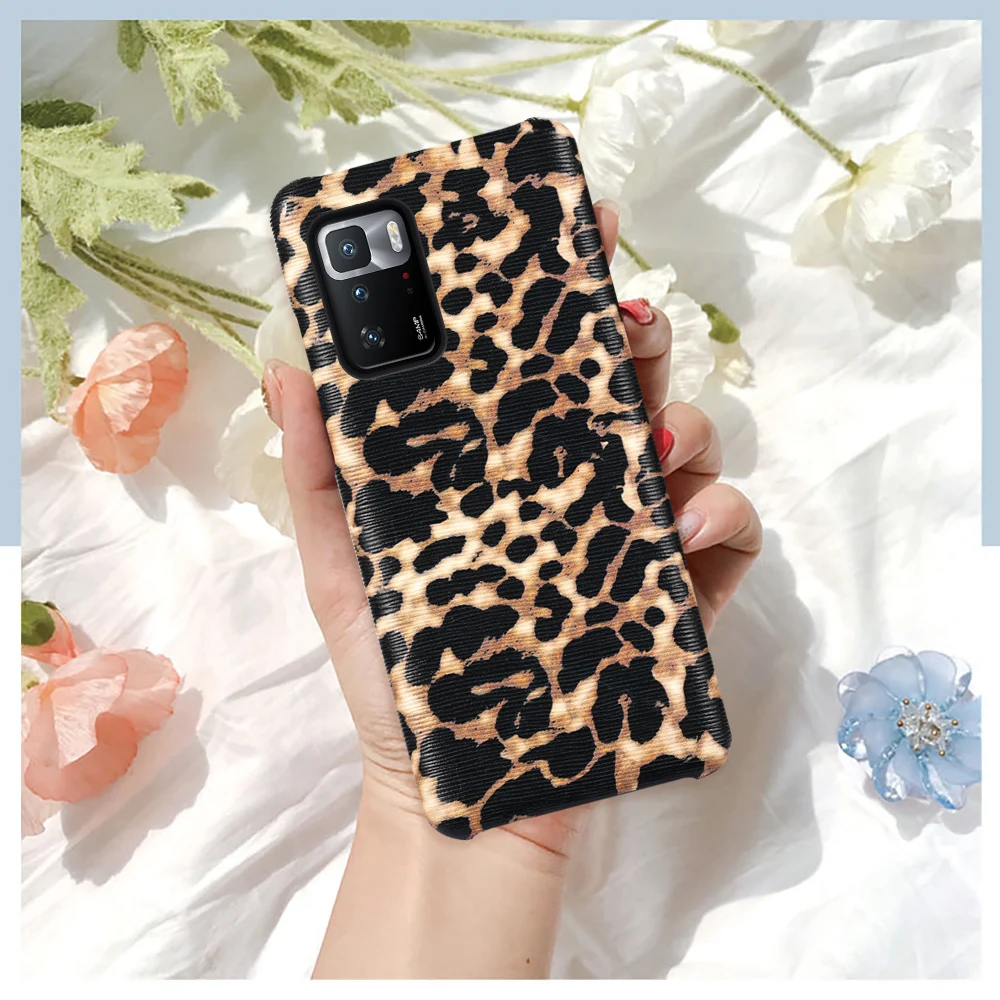 genuine leather leopard women case for xiaomi redmi note 10 pro 10s note 9 pro 8 9t cover for mi 11t 11 ultra 10t poco x3 pro f3 free global shipping