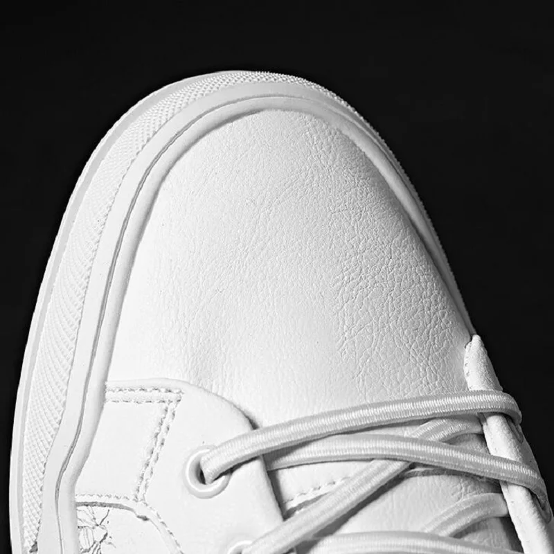New Fashion Men Leather Casual Shoes Lightweight Breathable Flats Luxury Men's Outdoor Walking Sneakers 1a38 | Обувь