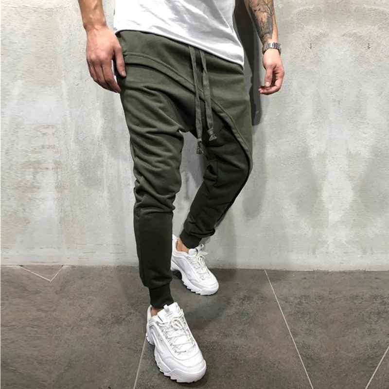 

Top Selling Product In 2020 Layered Jogging Pants Hip Hop Jogging Pants Slim Casual Drawstring Trousers Men's Clothing