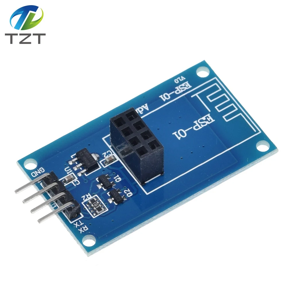 Модуль беспроводного адаптера TZT ESP8266 Φ Serial WiFi 3 В 5 Esp01 разрывная функция