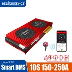 Аккумулятор Deligreen 10S Smart BMS 150A 200A 250A UART 485 Bluetooth Smart BMS для 36 В литий-ионного аккумулятора с функцией хранения энергии и баланса