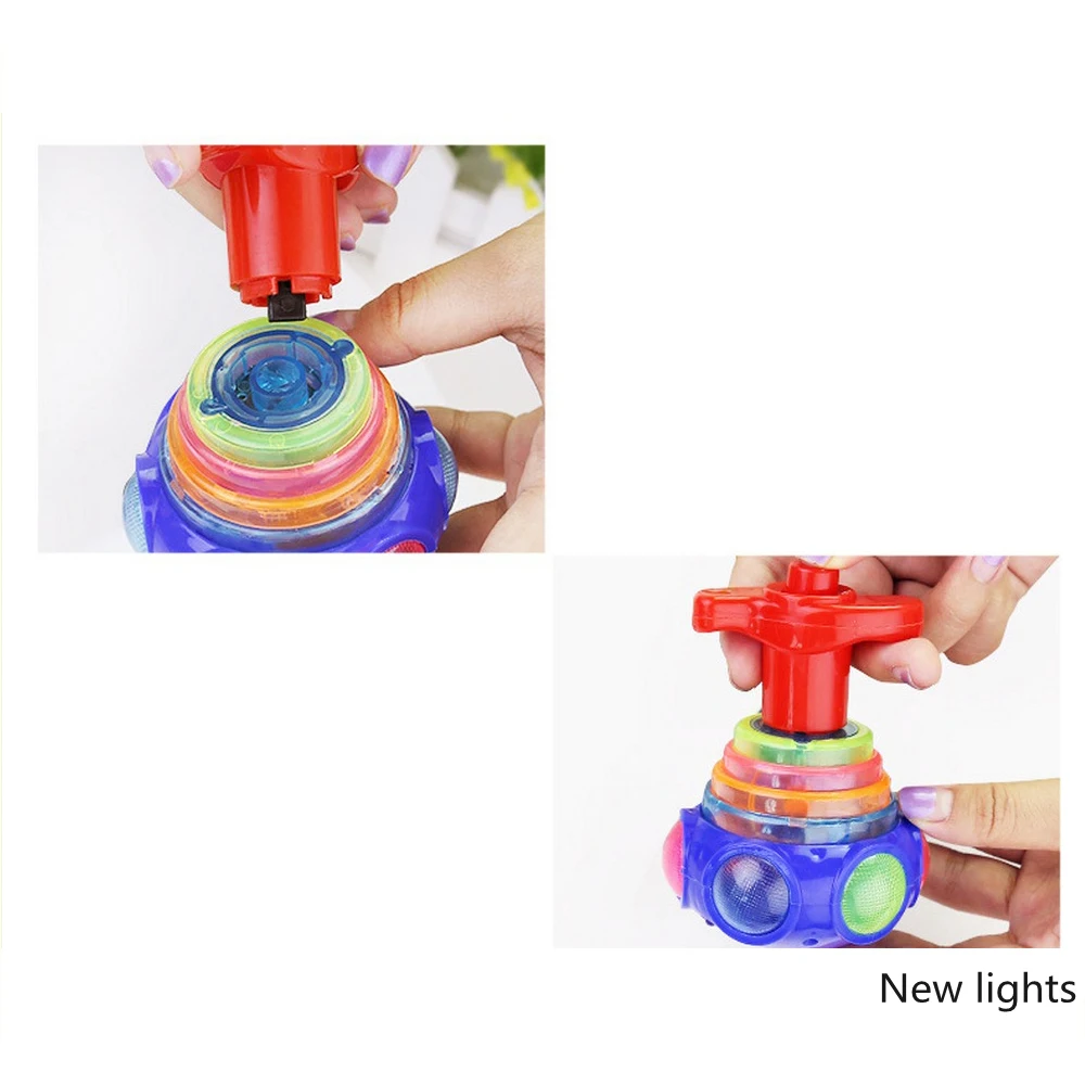 1 шт. деревянные светящиеся музыка гироскопа имитация светодиодный светильник