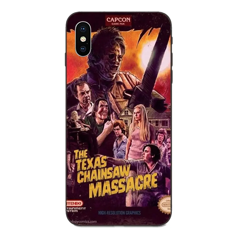 Мягкие чехлы для сотовых телефонов Apple iPhone 11 X XS Max XR Pro 4 6 6S 7 8 Plus Техасская цепная