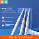Новинка Xiaomi Mijia T100 Mi умная электрическая зубная щетка Оригинал 2 скорости Xiaomi звуковая зубная щетка отбеливание Уход за полостью рта напоминание