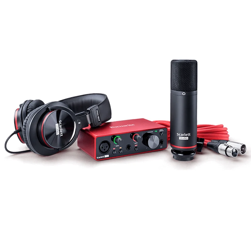 

scarlett solo studio pack 3rd gen audio card sound card usb audio interface for sale sample