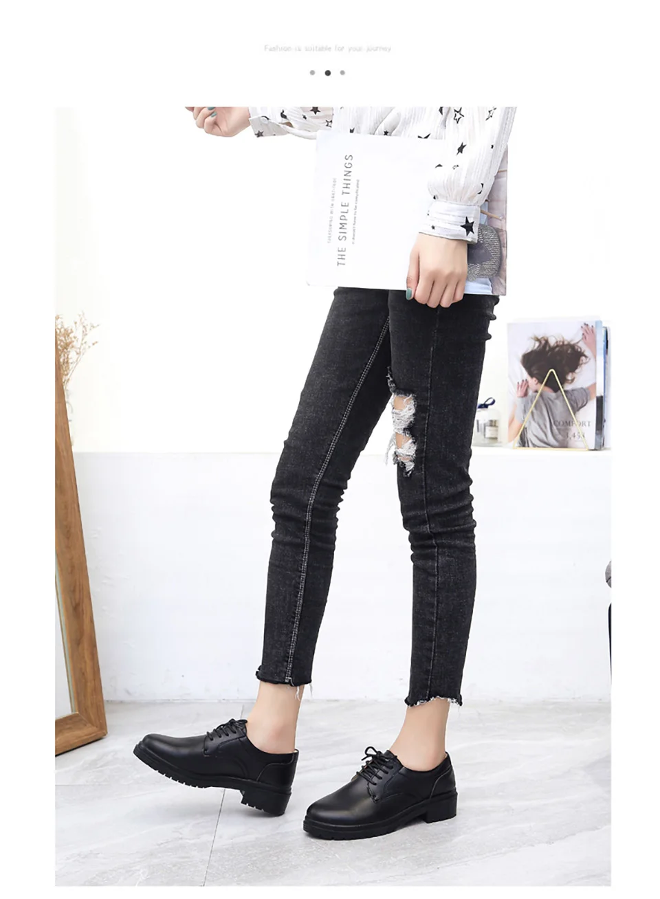 EOFK/модные черные кожаные туфли; женские мокасины; Chaussures; дизайнерские туфли на плоской подошве со шнуровкой; женские туфли-Дерби; Mujer