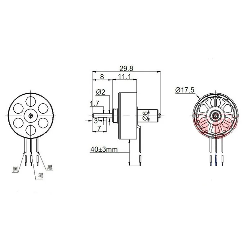 RC хобби аксессуары 10g бесщеточный мотор микро 1811 2000KV 3800KV для минисамолет Дрон DIY