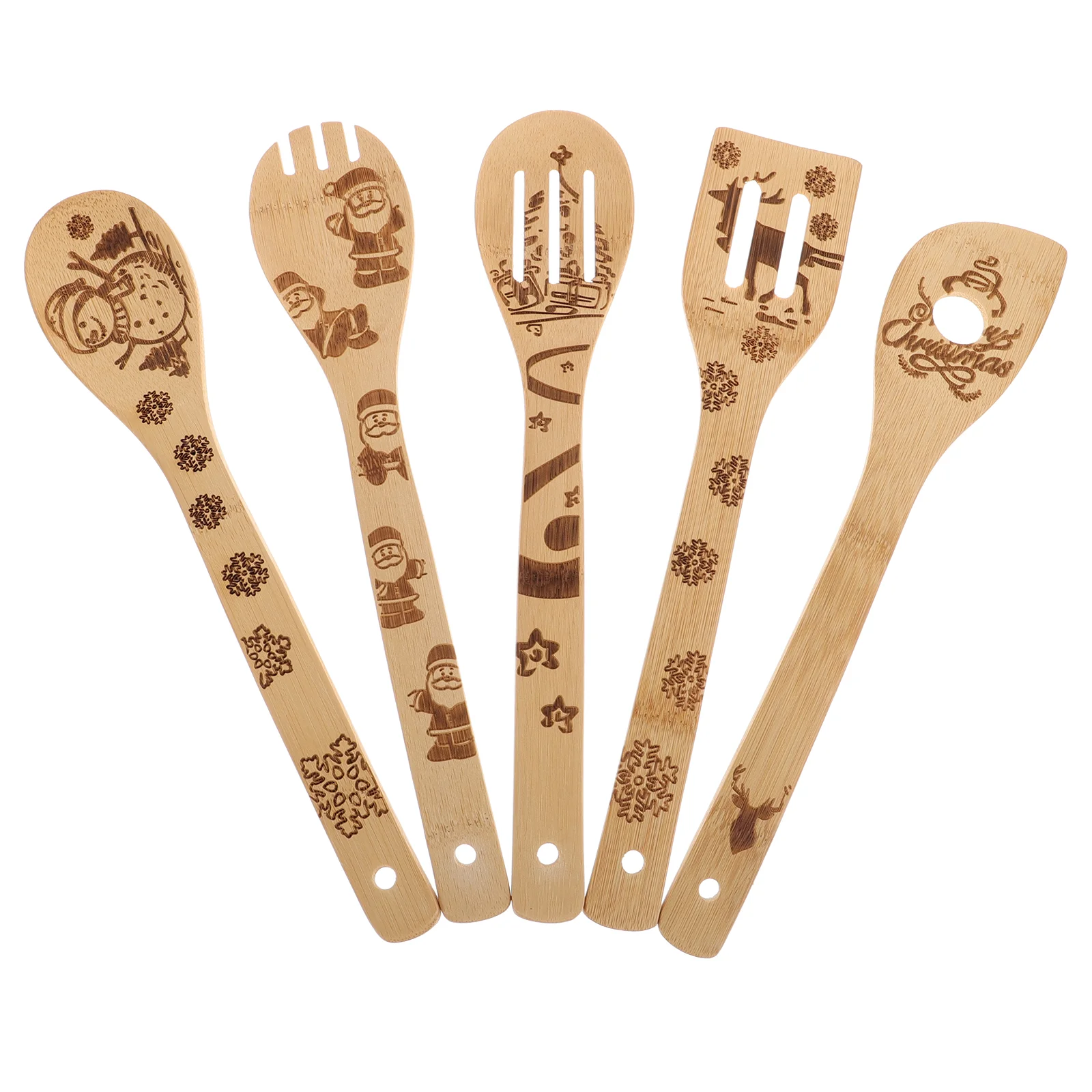 5 шт. бамбуковая многофункциональная кухонная утварь инструмент для