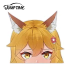 JumpTime 13x11,8 см для полезной лисы Senko San Peeker, автомобильные наклейки с большой головой, окна, водонепроницаемая наклейка, украшение для бампера ноутбука